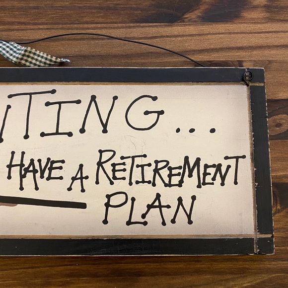 Wooden retirement sign hunting I do have a retirement plan country wooden plaque - Picture 5 of 7
